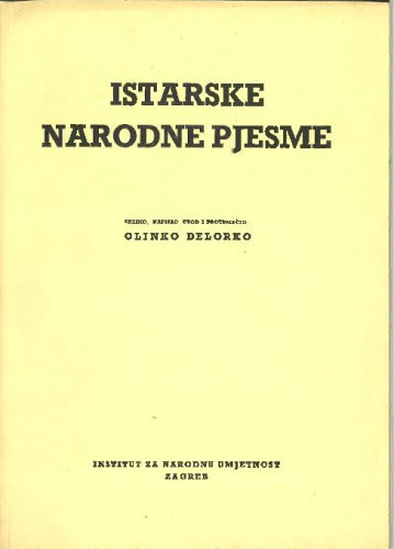 Istarske narodne pjesme