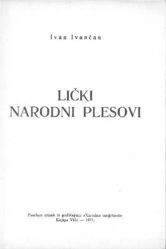 Lički narodni plesovi